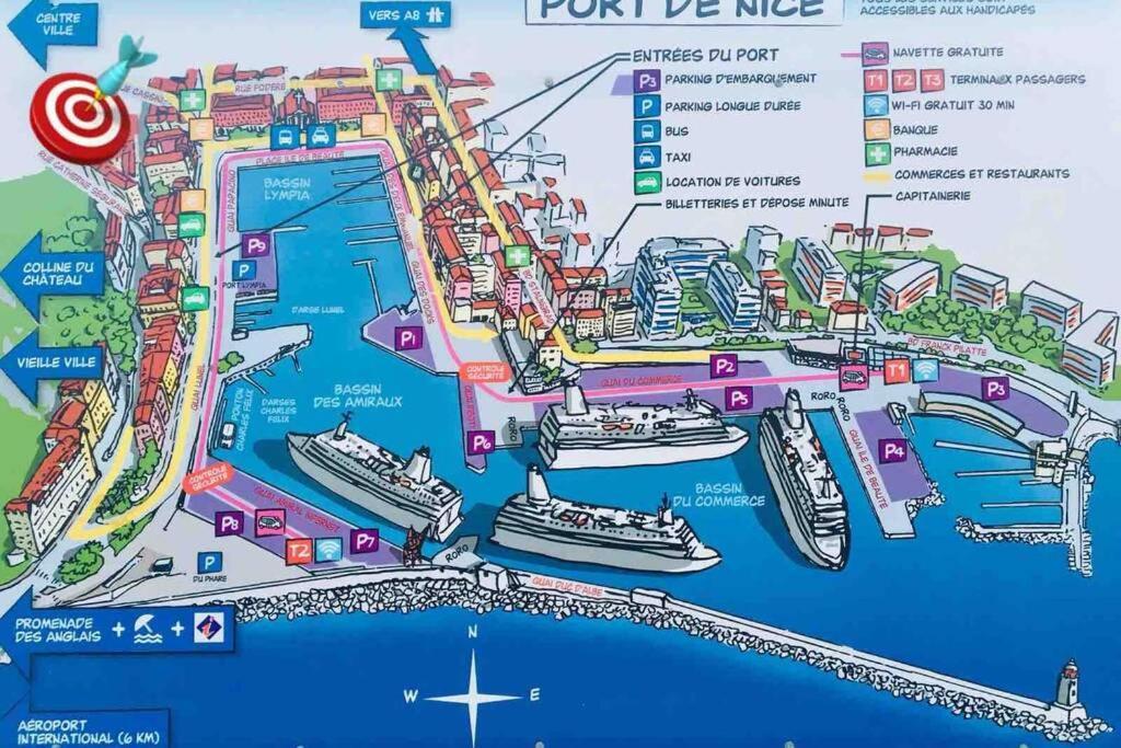 Ferienwohnung Atypique Studio Port De Nizza Exterior foto